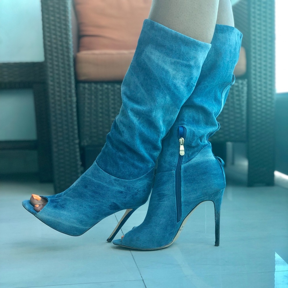 SOLD Denim boots